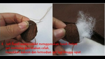 Tutorial bunga matahari flanel
