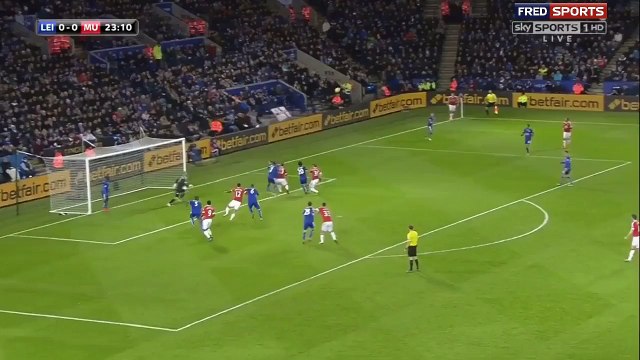 Le but de Jamie Vardy (Leicester) qui dépasse le record de Van Nistelrooy
