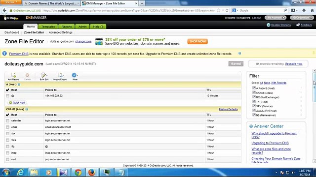 How to Setup custom domain for blogger site with godaddy domain name.