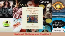 Read  Medieval Clothing and Textiles 3 PDF Free