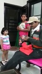 Cute Girl Feel Pain More Than Her Puppy