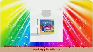 Fundamentals of Nursing  Vol 1 Theory Concepts and Applications PDF