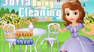 Disney Princess Sofia Doing Cleaning Gameplay-Sofia The First Movie Games
