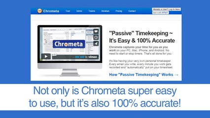 Chrometa is a Passive Timekeeping Software