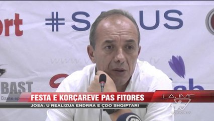 Festa e korçareve pas fitores - News, Lajme - Vizion Plus