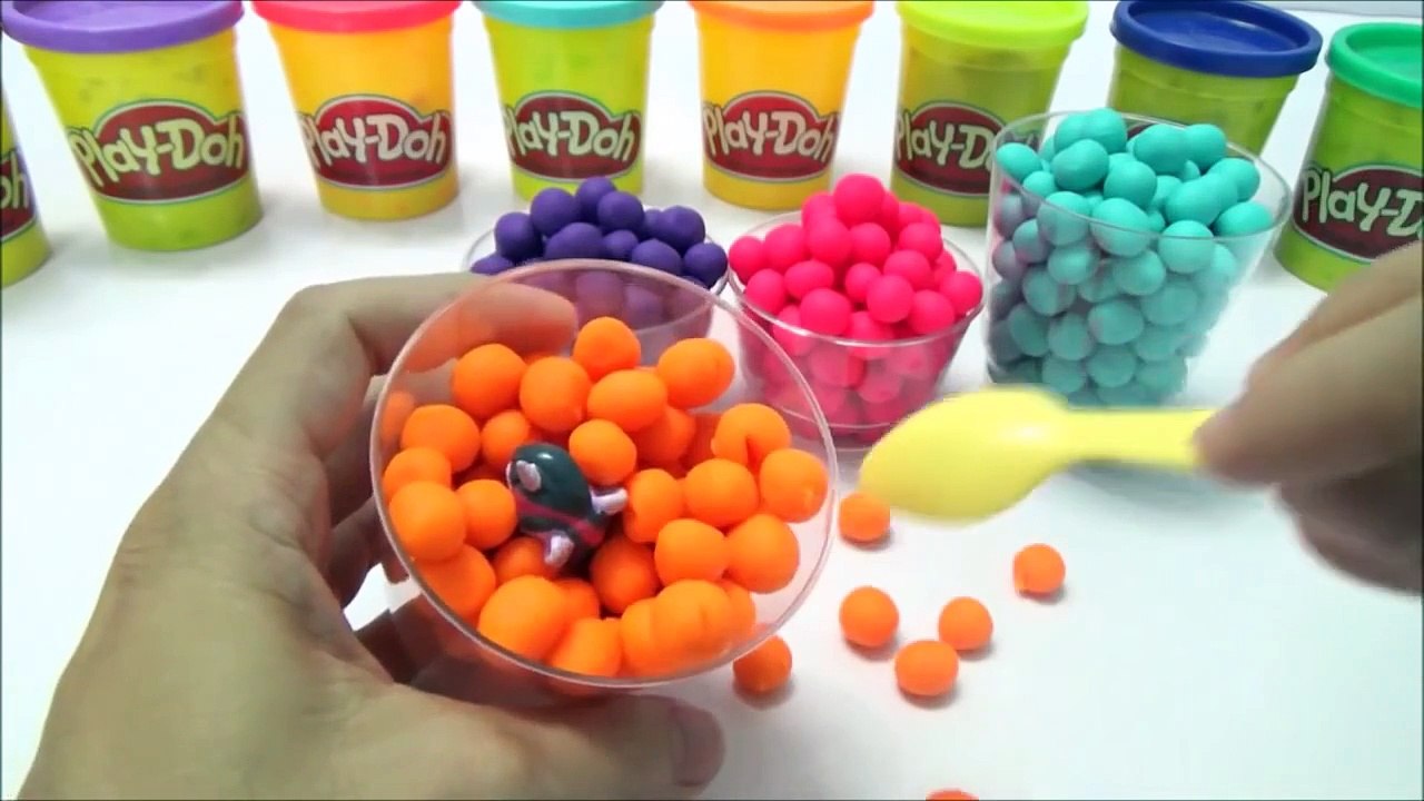 Play Doh Dippin Dots Surprise Egg Toys Angry Bird Minions *_* Hello Kitty Little Pony