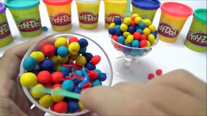 Play Doh Dippin Dots Surprise Egg Toys && Angry Bird Spiderman Donald Duck