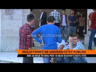 Regjistrimet në universitetet publike - Top Channel Albania - News - Lajme