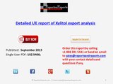 Detailed IE report of Xylitol export analysis