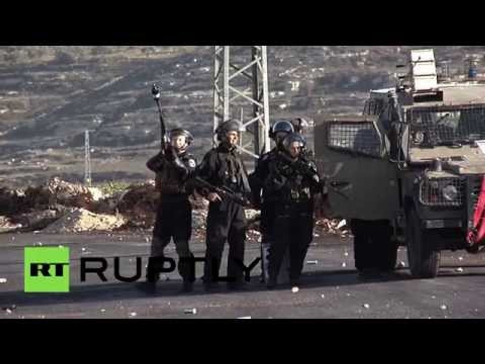 12 injured as Palestinians clash with IDF in Ramallah West Bank
