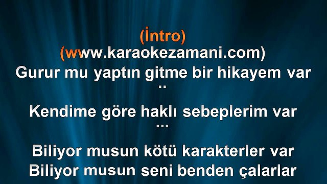 Tan - Biliyormusun - 2009 TÜRKÇE KARAOKE