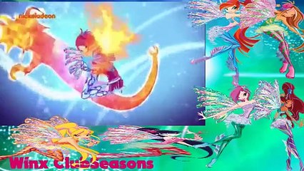 Winx Club 6x03 Sirenix+Mieles Transformation Russian Nickelodeon!