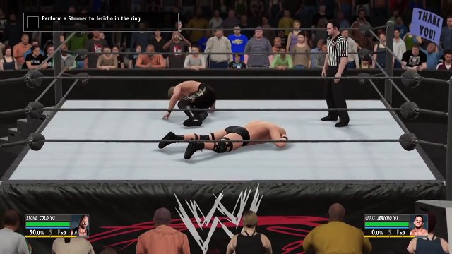 Stone Cold vs. Chris Jericho (Vengeance 2001): WWE 2K16 2K Showcase walkthrough - Part 24