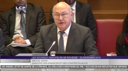 Travaux de l’Assemblée : Audition de Michel Sapin sur le rapport du gouvernement au Parlement relatif aux nouveaux indicateurs de richesse