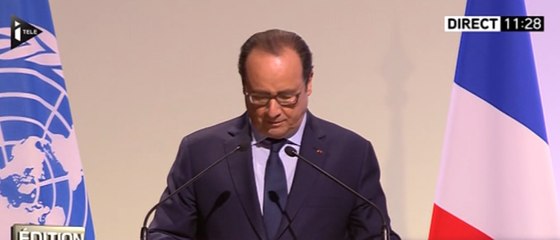 Hollande : «Sur vos épaules repose l'espoir de toute l'humanité»