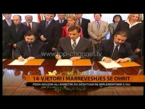 14 vjetori i Marrëveshjes së Ohrit - Top Channel Albania - News - Lajme