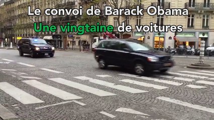Le très long convoi de Barack Obama pour la Cop 21