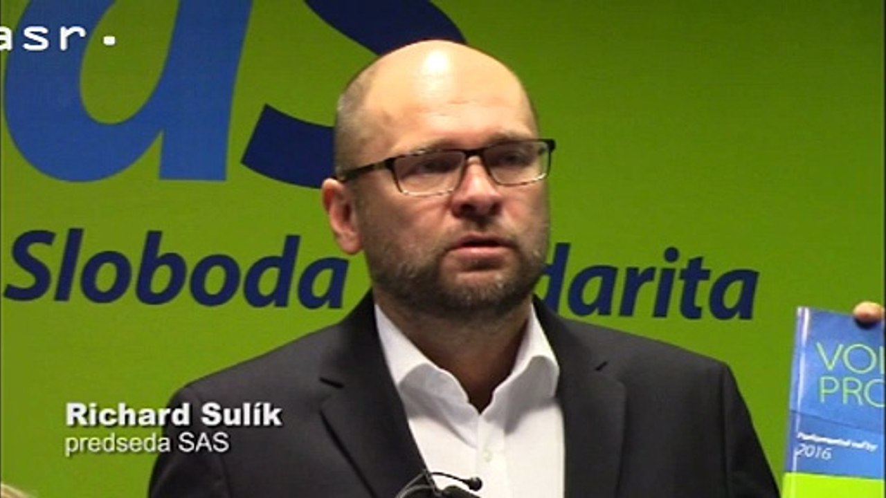 SaS: Stranu povedú do volieb R. Sulík, Ľ. Galko a J. Kiššová 
