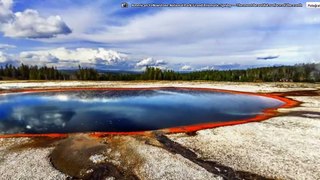 Grand Prismatic Spring in Yellowstone National Park, Wyoming, USA (Google Earth)