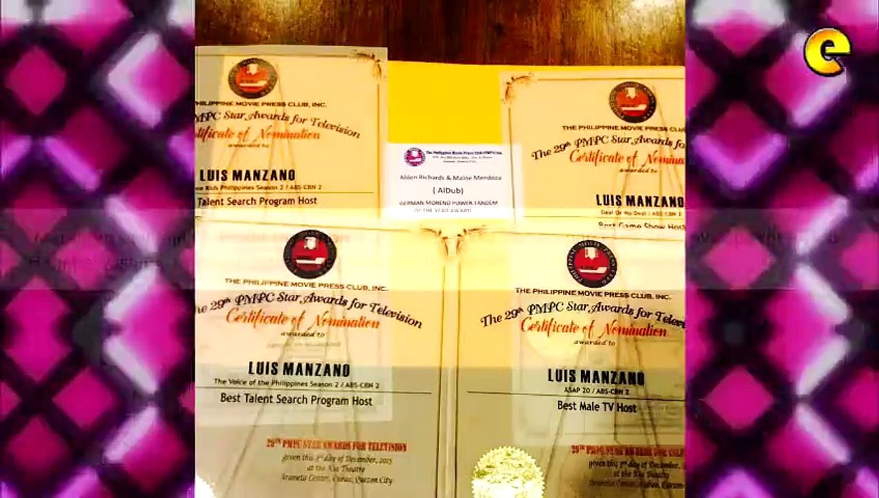 Luis Manzano Accidentally Receives AlDub's Envelope From PMPC Star Awards For TV