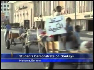PROTESTAT NE BAHREIN DEMONSTRUESIT I BEJNE THIRRJE SHBA PER MBESHTETJE LAJM