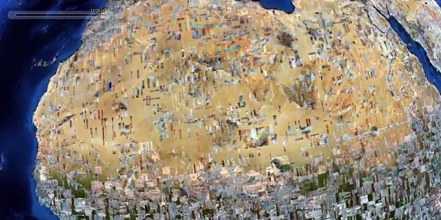 UTA Flight 772 Desert Memorial  in Sahara Desert, southern Ténéré of Niger (Google Earth)