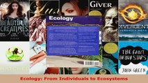 Read  Ecology From Individuals to Ecosystems PDF Online