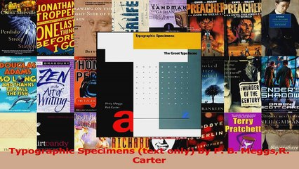 PDF Download  Typographic Specimens text only by P B MeggsR Carter Read Full Ebook
