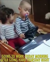 Quand tu vas au boulot le vendredi matin... Dur Dur