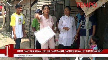 Dana Bantuan Belum Cair Warga Mengamuk