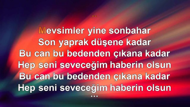 Taner Bulut - Haberin Olsun - (2014 TÜRKÇE KARAOKE