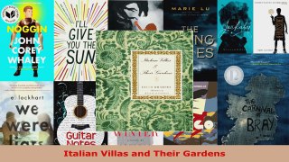 Read  Italian Villas and Their Gardens Ebook Free