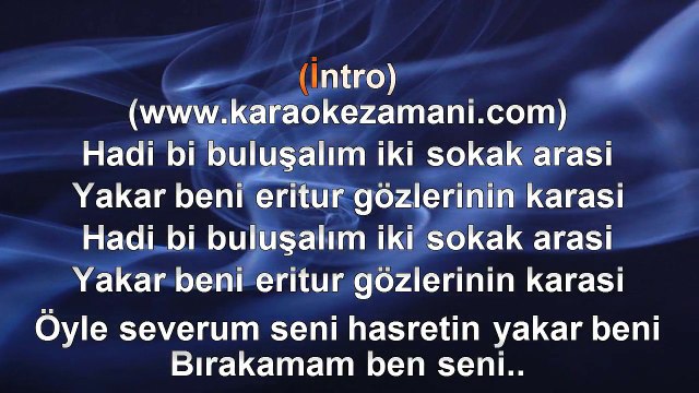 Tarık Mengüç - İki Sokak Arası - 2011 TÜRKÇE KARAOKE