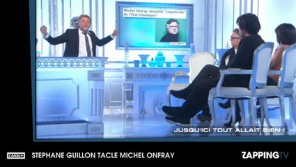 SLT : Michel Onfray vexé par Stéphane Guillon, malaise sur le plateau