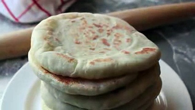 Pita Bread - How to Make Pita Bread at Home - Grilled Flatbread