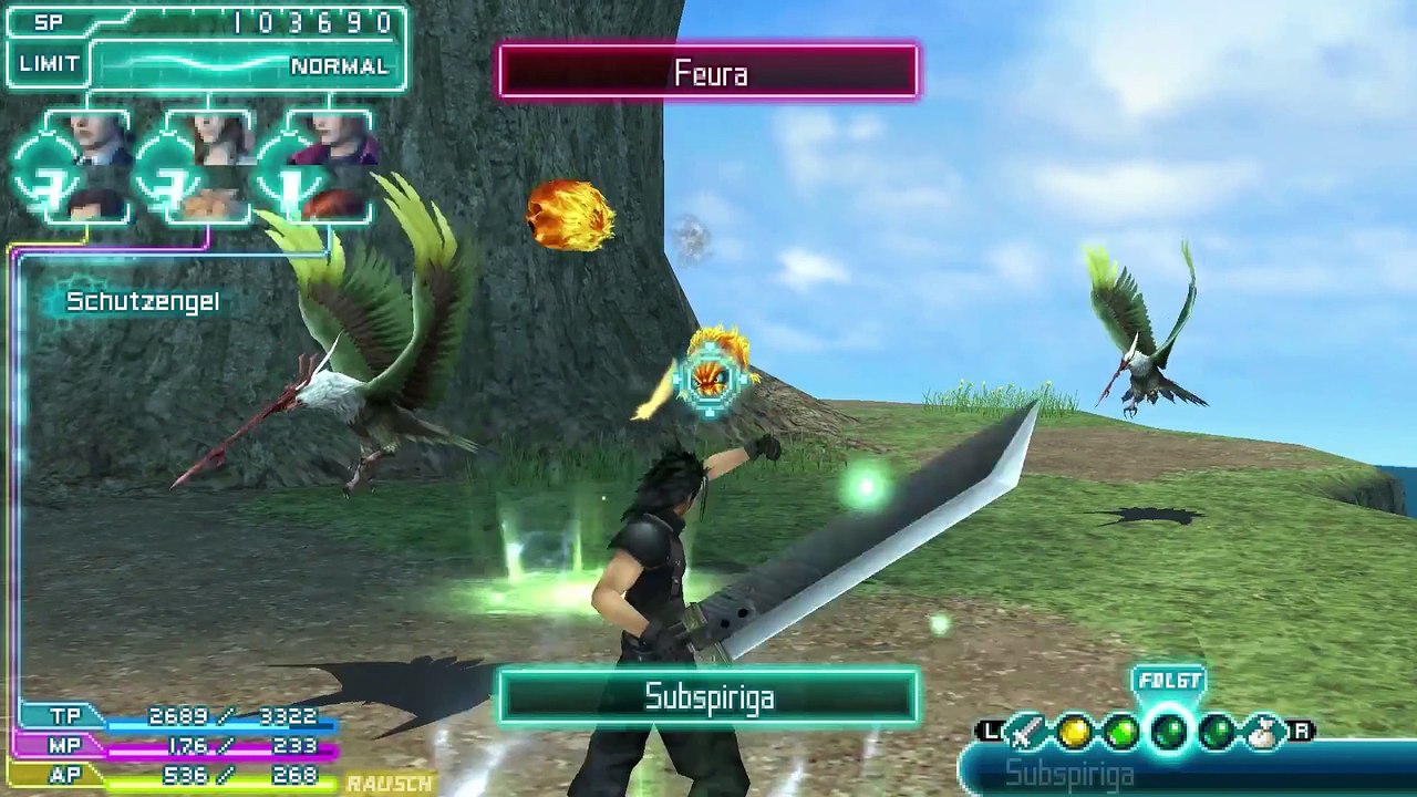 Let s Play Crisis Core Final Fantasy VII German - Part 23 [Wutai-Spione]