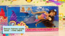 Barbie Sparkle Lights Mermaid Doll  (Purple) / Barbie Fioletowa Świecąca Syrenka - V7046 CMG75