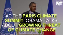 President Obama Discusses Threat Of Climate Change At Paris Summit