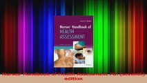 Nurses Handbook of Health Assessment 7th seventh edition PDF