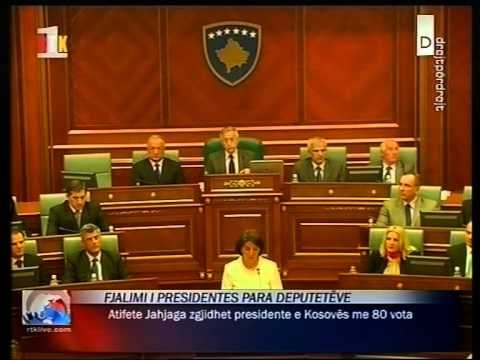 PRESIDENTJA E KOSOVES KUVENDI ZGJEDH ATIFETE JAHJAGEN QE NE RAUNDIN E PARE LAJM