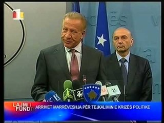ZGJIDHET KRIZA ATIFETE JAHJAGA PRESIDENTE KONSENSUALE E KOSOVES LAJM