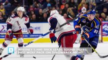 Whitney’s hat trick leads Sound Tigers past Wolf Pack on Throwback Night