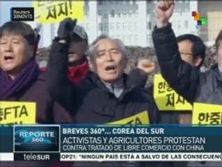Corea del Sur: activistas y agricultores rechazan TLC con China