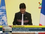 Pide Evo a potencias capitalistas cesar la destrucción del planeta