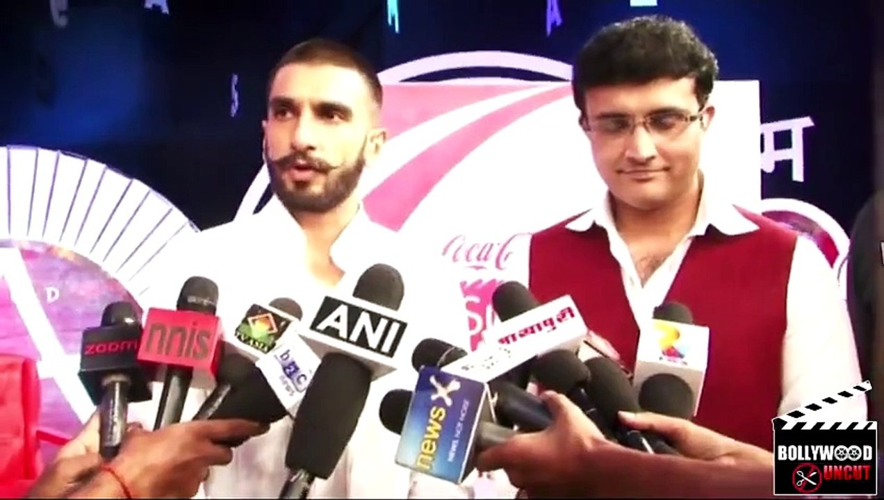 Ranveer Singh_ Sourav Ganguly At NDTV Coca Cola Support My School Telethon