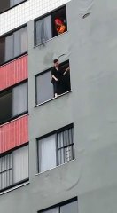 Firefighter saves suicide woman by kicking her in the face