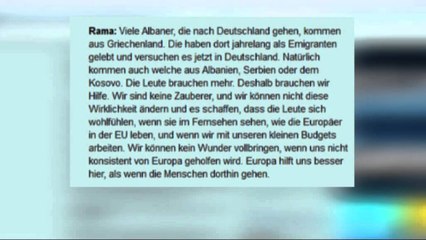 RAMA PER “DER STANDARD”,NUK MUND TE BEJME ÇUDINE,BE TE NA NDIHMOJE ME AZILKERKUESIT LAJM