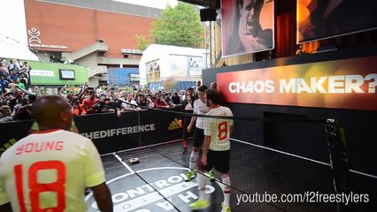 Best Football Tennis Match EVER! | Manchester United Players & The F2