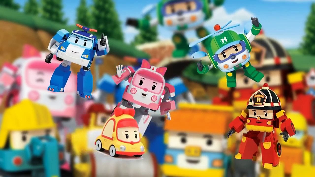 Robocar Poli mini cartoon Family Finger Roy Amber Helly Mini