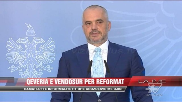 Rama: Luftë informalitetit dhe abuzuesve me ujin - News, Lajme - Vizion Plus